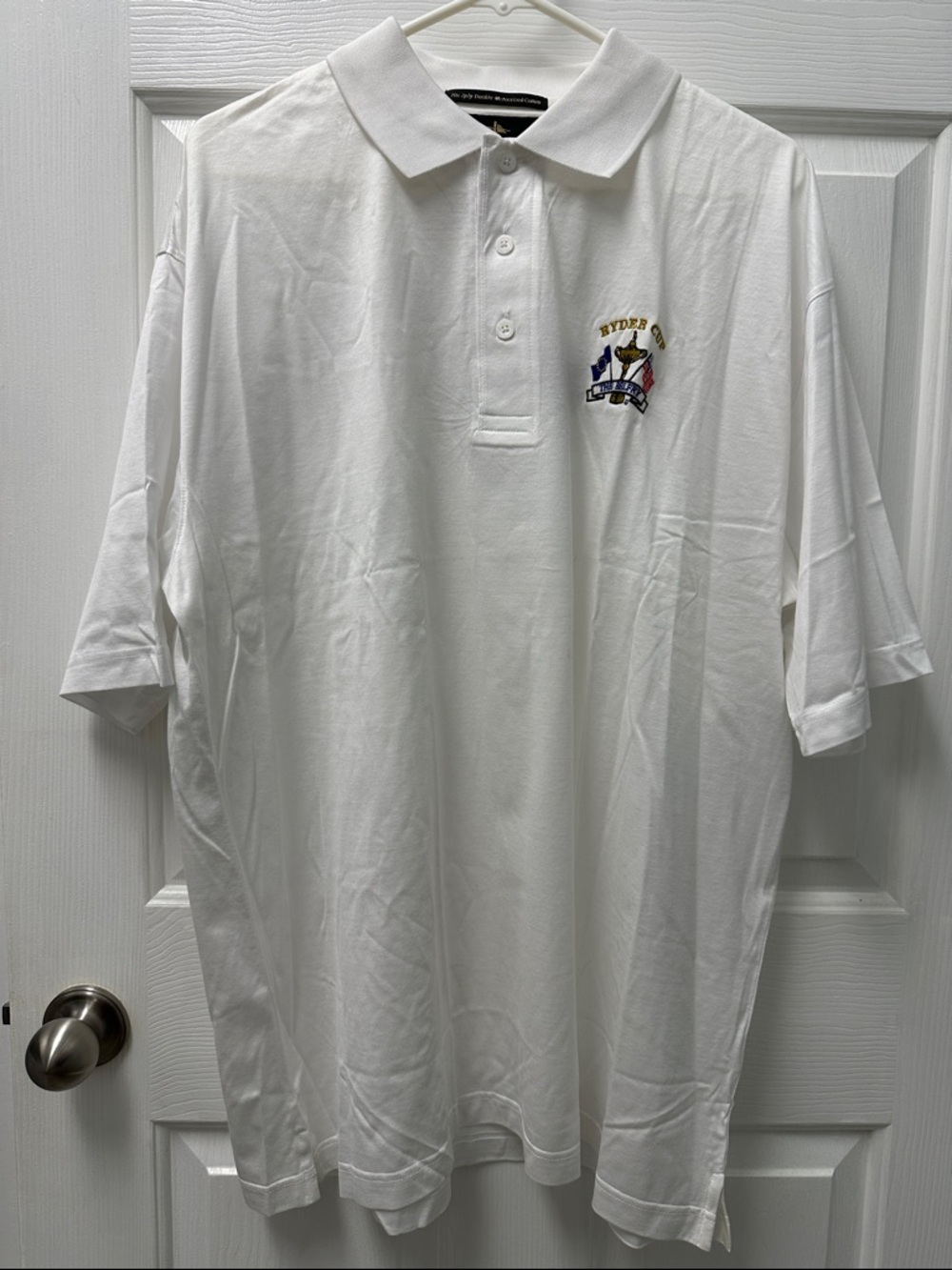 Vintage Antiqua 70s 2ply Double Mercerized Cotton Ryder Cup The Belfry Polo